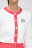 Details of women's golf cardigan Älska Golf embroidery
