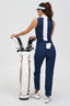 Girl in women's golf sleeveless top