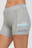 Women's golf shorts in grey with tee holder. Alska Golf