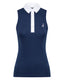 Ladies golf sleeveless top in navy 