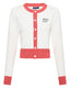 Ladies knitted golf cardigan in white Alska Golf