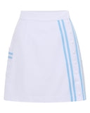 Women's golf skirt in white and blue
