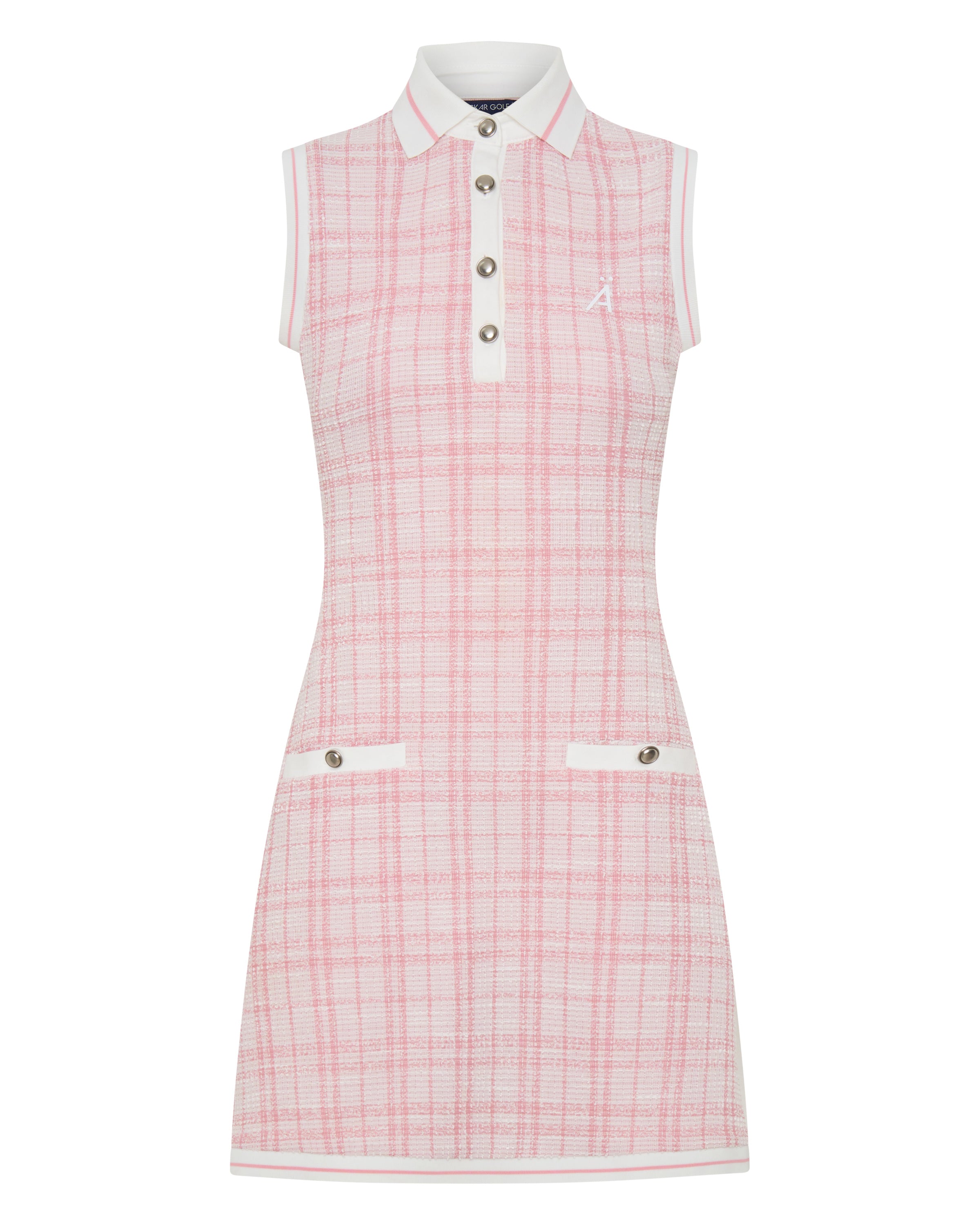 Audrey Dress - Pink Check – Älskar Golf