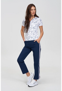 Michelle Polo - White/ Toile De Jouy